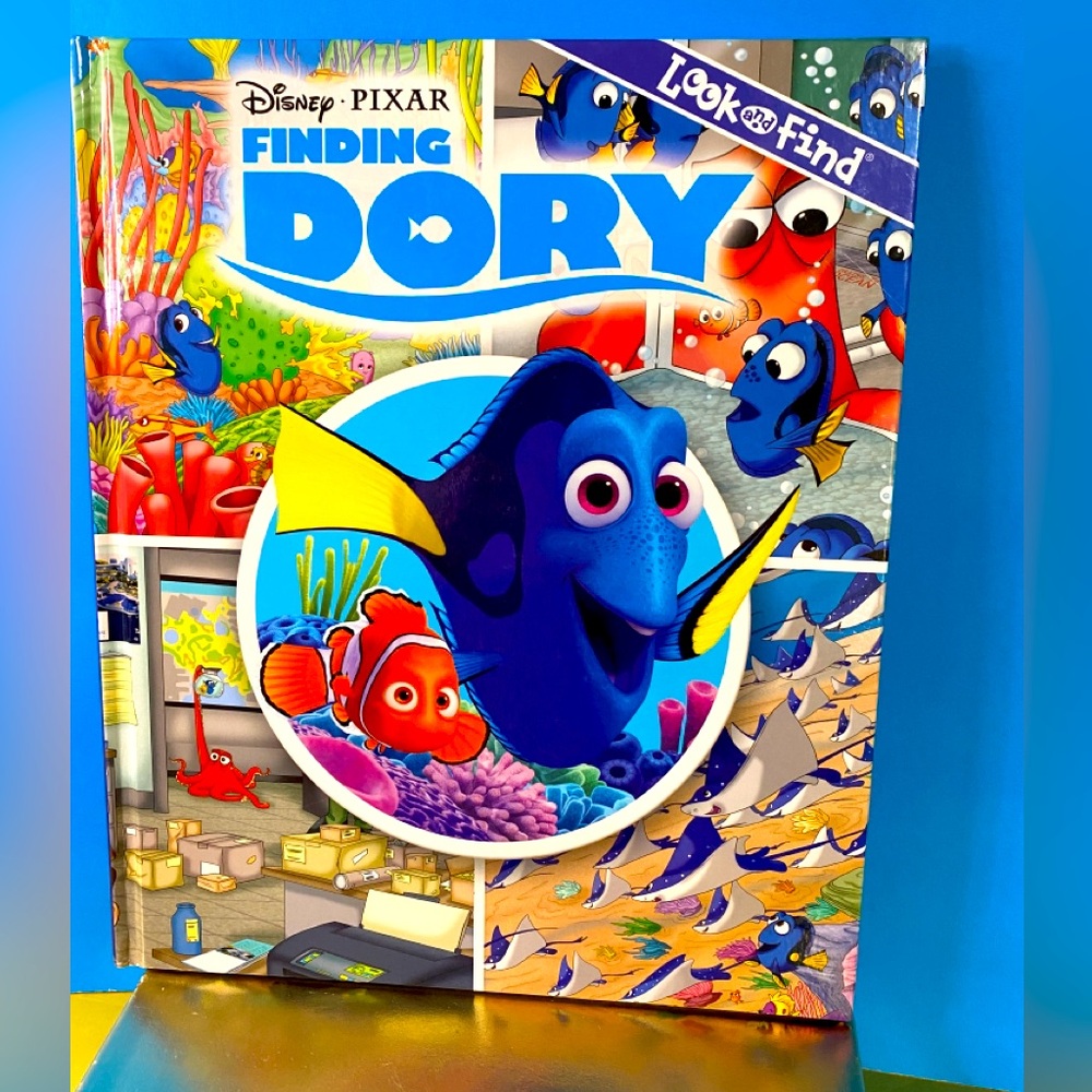 DISNEY PIXAR FINDING DORY LOOK AND FIND HARDCOVER BOOK FIND THE HIDDEN OBJECTS